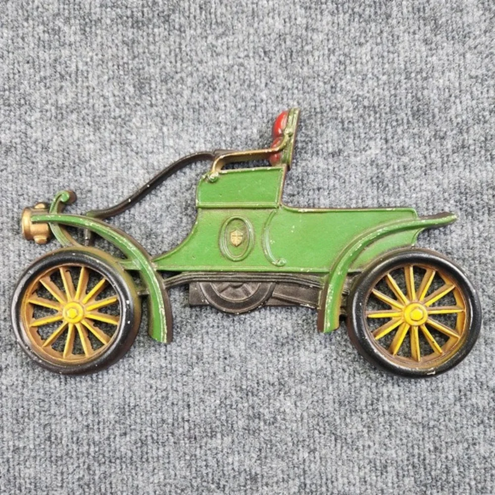 Set of 3 Vintage Cast Iron Automobile‎ Hanging Wall Decorations Sexton READ